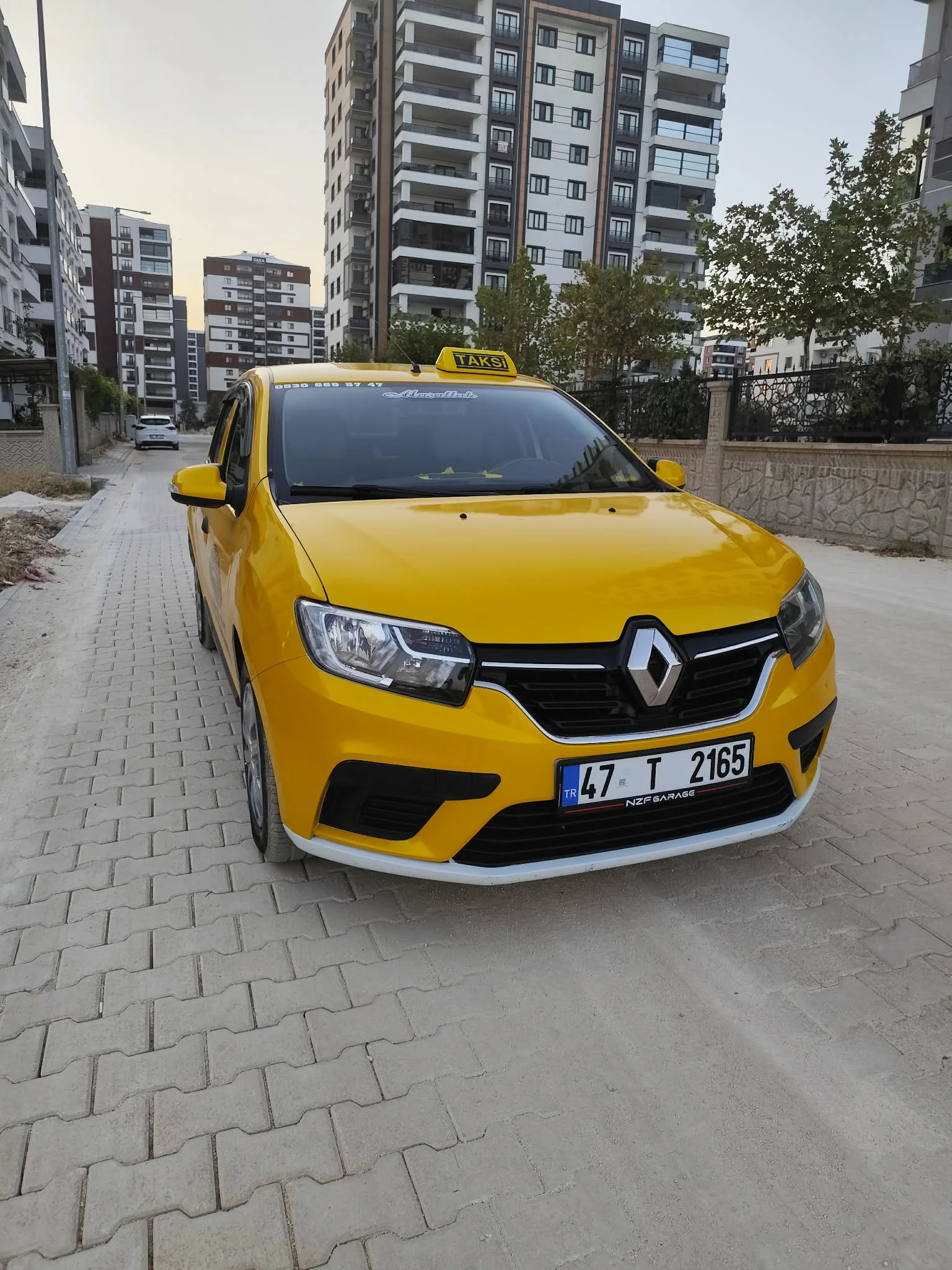 Kızıltepe TOKİ Taksi sarı araç